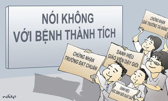 Thành tích nhưng đừng… dối trá!