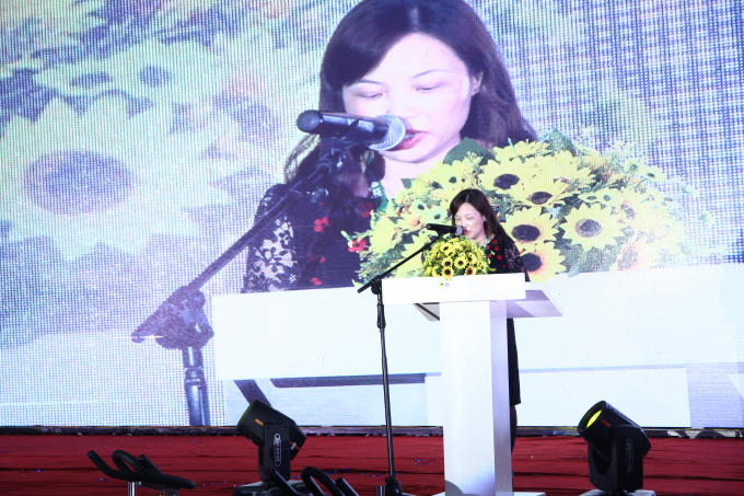 Bà Trương Quỳnh Mai - Giám đốc thương hiệu Fit24 phát biểu khai mạc 