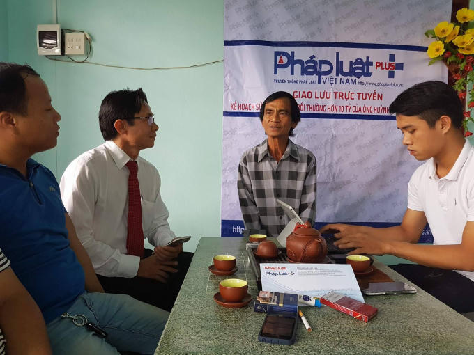 Ông Huỳnh Văn Nén chia sẻ với PV Phapluatplus.vn trong buổi giao lưu trực tuyến do Tòa soạn tổ chức.