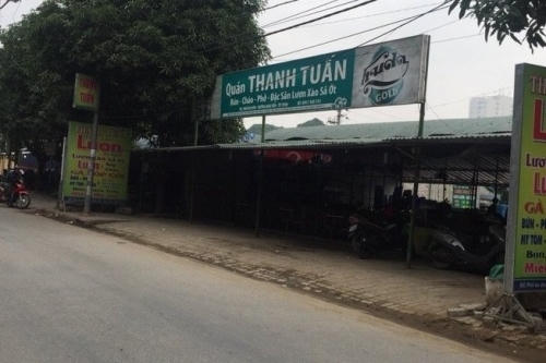 Khu vực nơi xảy ra vụ nổ súng.