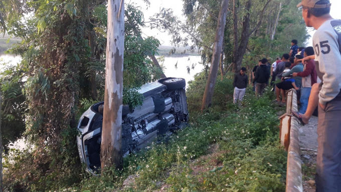 Hiện trường vụ tai nạn.