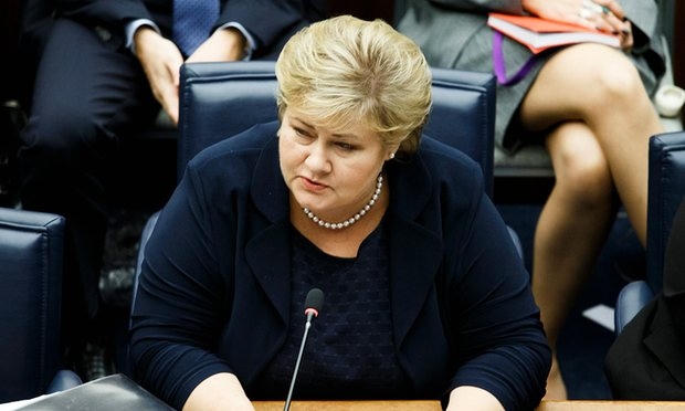 Thủ tướng Na Uy Erna Solberg. (Ảnh: EPA).
