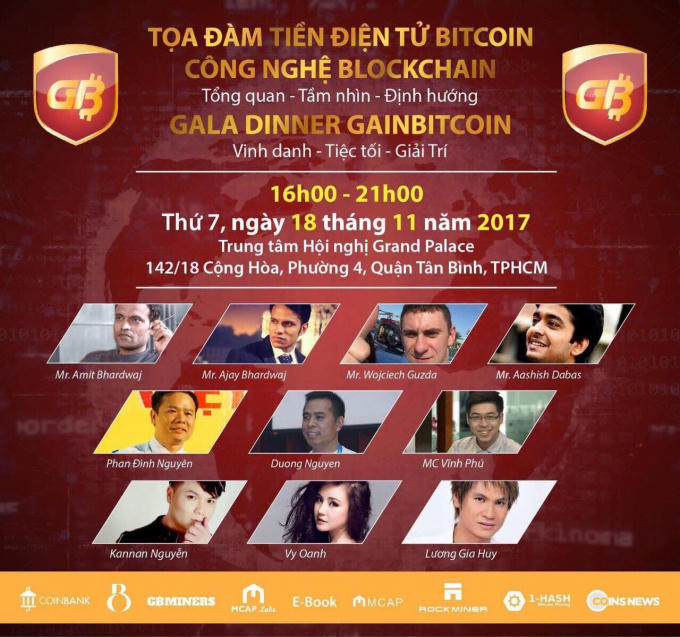Theo dự kiến, tọa đàm sẽ được tổ chức vào lúc 16h00 đến 21h00 thứ 7 ngày 18/11/2017 tại Grand Palace quận Tân Bình, TP HCM.