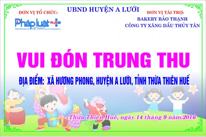 Chương trình có tên “Vui đón Trung thu” do Pháp luật Plus tổ chức.