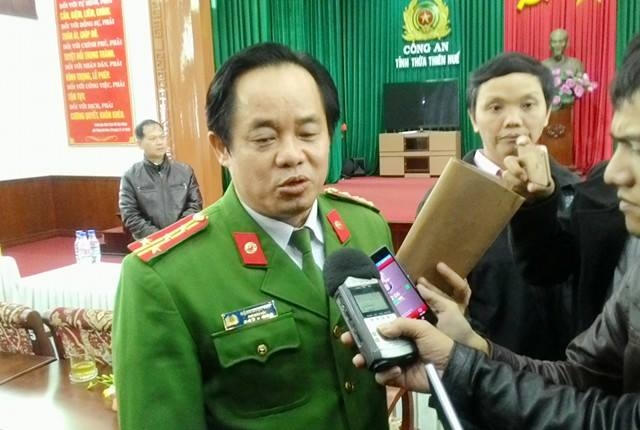 Đại tá Đặng Ngọc Sơn, Phó Giám đốc Công an tỉnh Thừa Thiên-Huế, trưởng ban chuyên án.