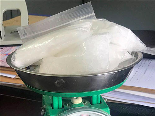 Ma túy được thu giữ tại nhà Văn. Ảnh: Đ.H