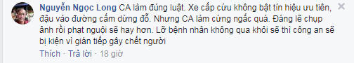 FB Nguyễn Ngọc Long bình luận.