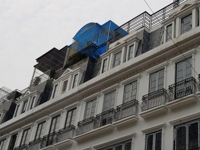 Một công trình vi phạm xây dựng tại quận Nam Từ Liêm, Hà Nội.