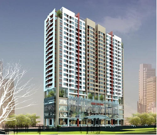 Phối cảnh dự án Tòa nhà trung tâm thương mại và chung cư cao tầng 1283 Giải Phóng