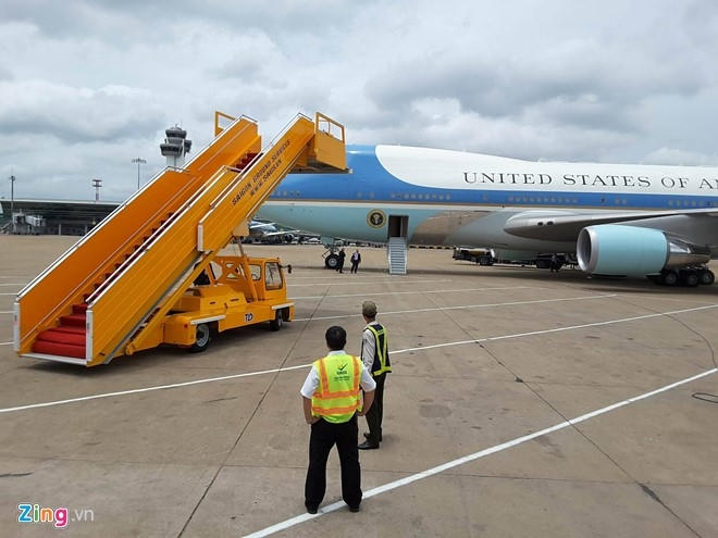 An ninh được thiết chặt tại sân bay Nội Bài. (Ảnh: Zing.vn)