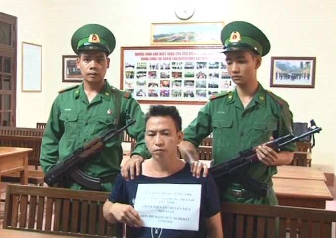 Đối tượng Tùng tại cơ quan chức năng