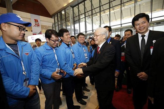Tổng Bí thư Nguyễn Phú Trọng đến dự và phát biểu chỉ đạo Đại hội.