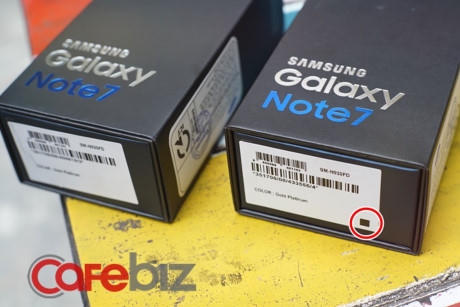 Việt Nam đã nhận được Galaxy Note7 đổi trả