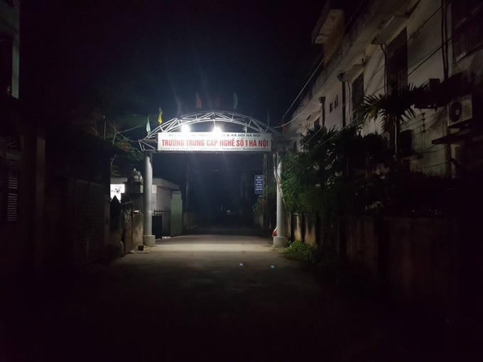 Trường trung cấp nghề số 1 nơi bảo vệ bị sát hại.