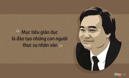 Cũng trong những phát ngôn đầu tiên của tân Bộ trưởng, PGS.TS Phùng Xuân Nhạ quan niệm, giáo dục phải tạo được môi trường tốt để mọi người học tập suốt đời theo triết lý học để biết, học để làm việc, học để sống với nhau và học để làm người.