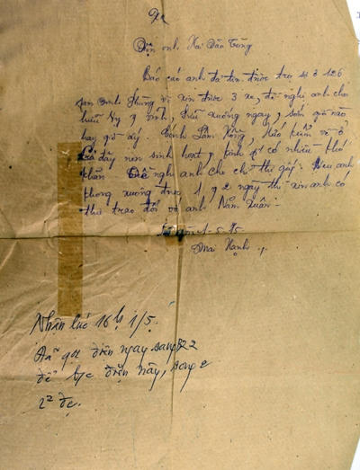 Bức điện Sài Gòn 1/5/1975 (ảnh nhân vật cung cấp).