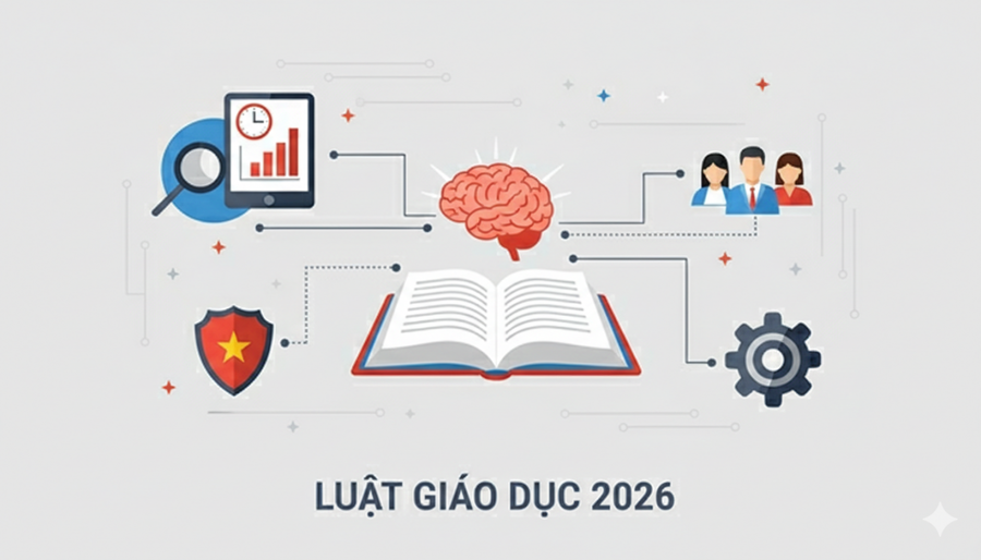 Kế hoạch triển khai Luật Giáo dục sửa đổi bổ sung năm 2026. (Ảnh minh họa AI)