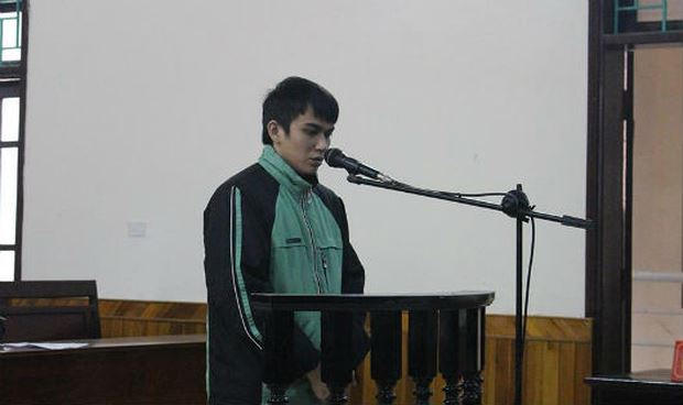 Bị cáo Hưng tai phiên tòa xét xử.