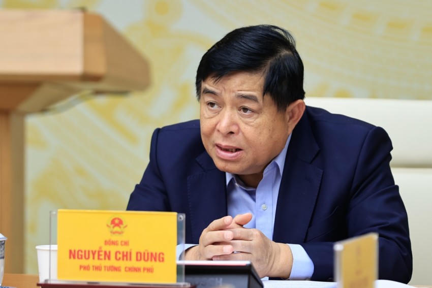 Phó Thủ tướng Nguyễn Chí Dũng phát biểu tại phiên họp. Ảnh: VGP