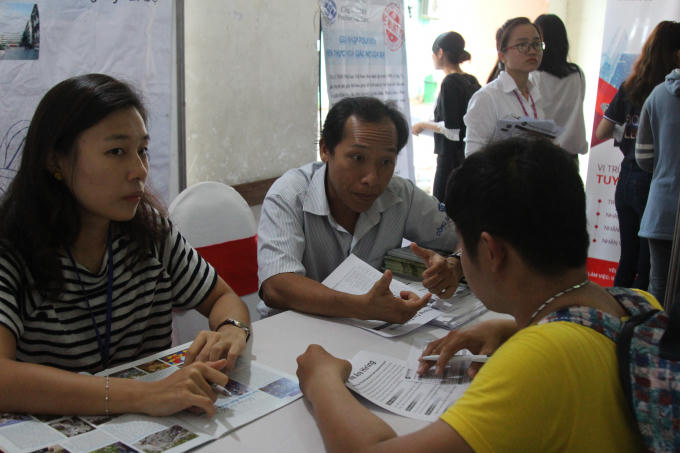 Các sinh viên sẽ được định hướng cụ thể về ngành nghề mình đăng ký tuyển dụng.