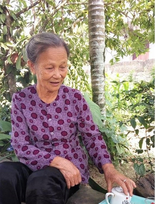 Cụ Nguyễn Thị Lịch (bà ngoại của Tâm) kể về tuổi thơ của Tâm cho PV.
