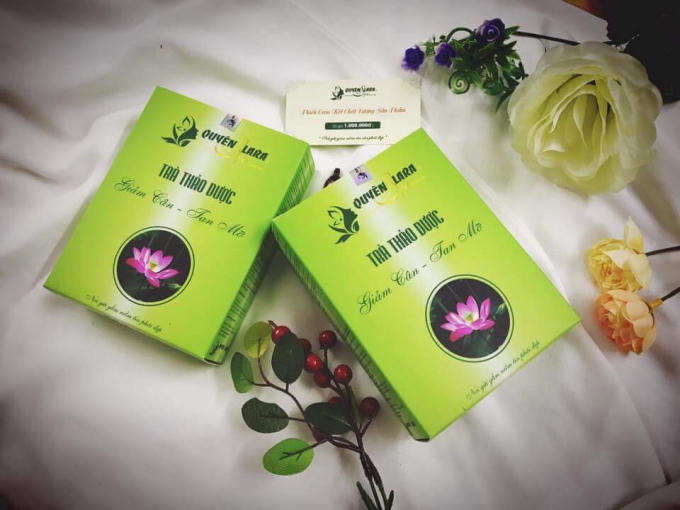 Trà thảo dược Giảm cân - Tan mỡ của Công ty TNHH dược mỹ phẩm Quyên Lara Việt Nam.