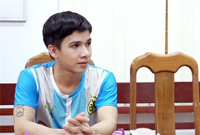 Chân dung đối tượng Nguyễn Văn Hồng tại cơ quan Công an.