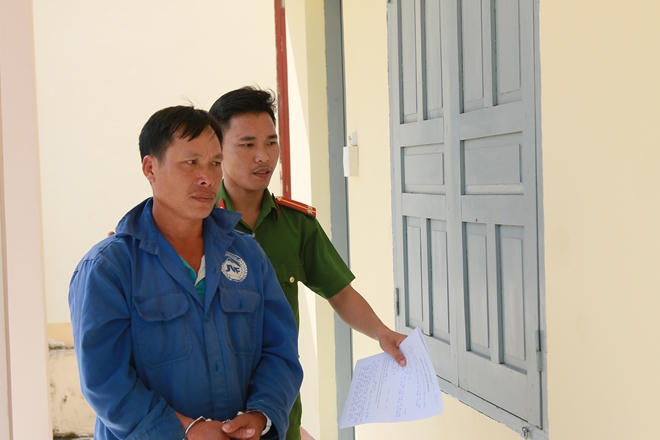 Bị can Thu tại cơ quan điều tra.