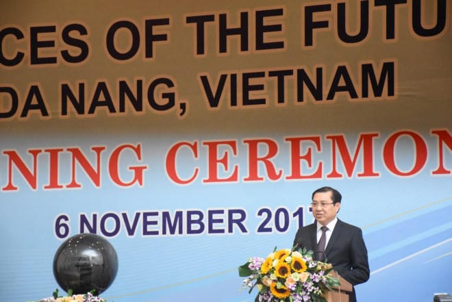 Ông Huỳnh Đức Thơ, Chủ tịch UBND TP. Đà Nẵng phát biểu chào mừng sự kiện