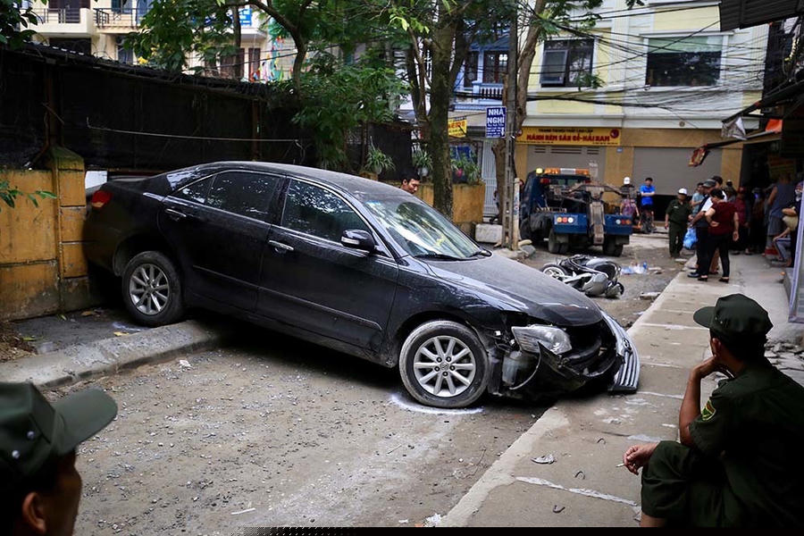 Chiếc ô tô gây tai nạn chết người