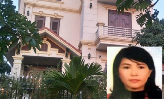 Căn biệt thự của Thảo luôn trong tình trạng cửa đóng then cài trong thời gian vừa qua (ảnh lớn), hình ảnh Bùi Phương Thảo (ảnh nhỏ).