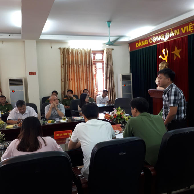 Một góc buổi tri ân của CAQ Hoàng Mai với những người làm báo