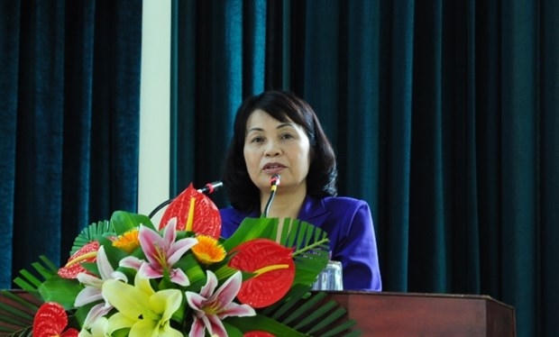 Phó Chủ tịch UBTƯMTTQ Việt Nam Bùi Thị Thanh phát biểu trong Hội nghị Đoàn Chủ tịch UBTƯMTTQ Việt Nam lần thứ 10 (khóa 8).