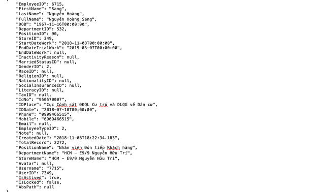 Thông tin khách hàng có trong tập tin đính kèm
