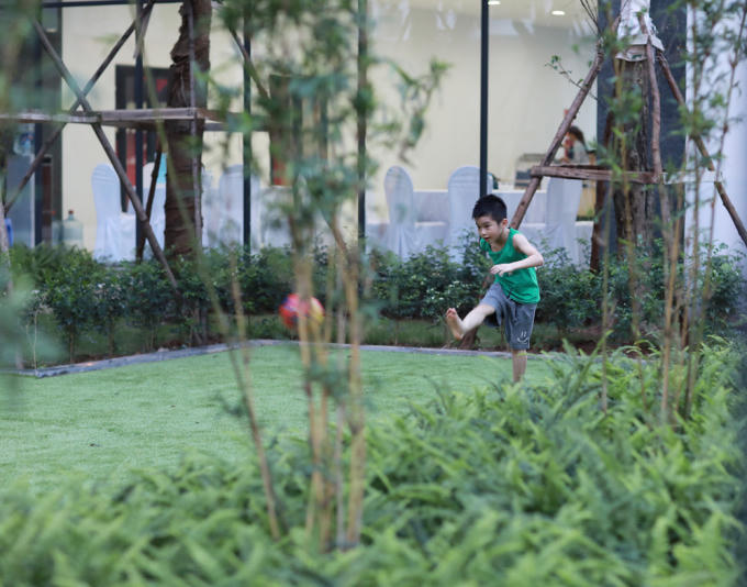 Không gian yên bình bên trong Goldmark City.