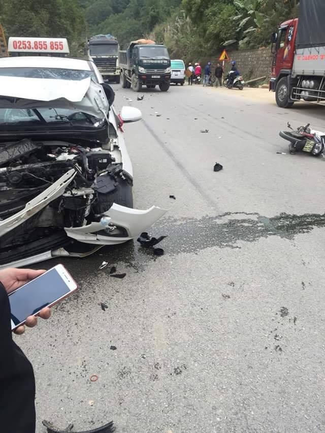 Hiện trường vụ tai nạn, Ảnh: CTV