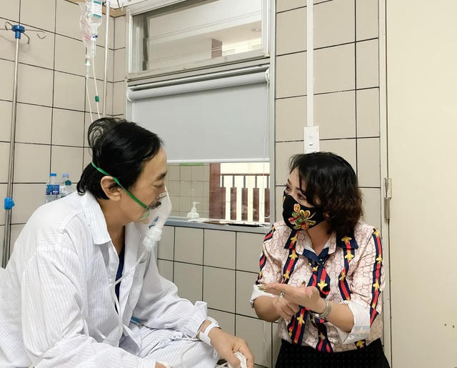 Nghệ sĩ Trà My cho biết, nghệ sĩ Giang Còi phải nhập viện điều trị vì
