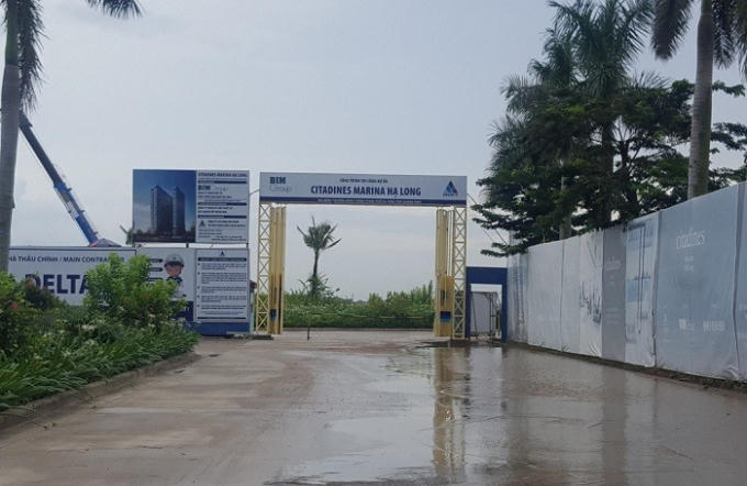 Sập giàn giáo dự án Citadines Marina Hạ Long, 2 công nhân tử vong.