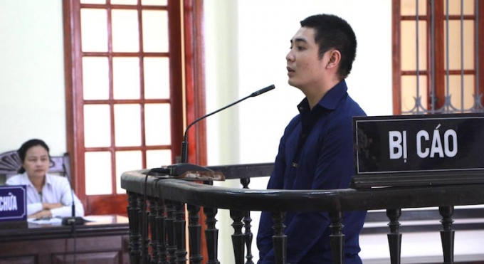 Bị cáo Giang bị toà án tuyên phạt mức án 20 năm tù vì tội thiêu chết vợ con.