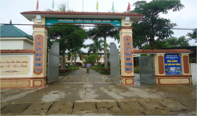 Ngôi trường nơi xảy ra vụ việc trên