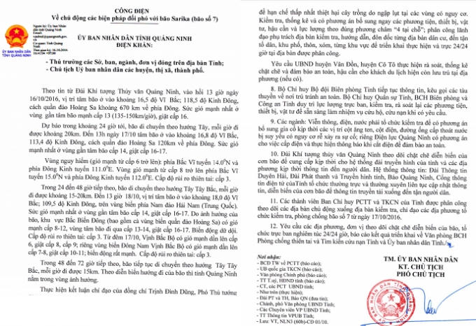 Nội dung Công điện số 21.