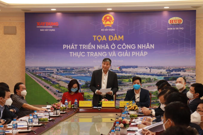 Ông Nguyễn Anh Dũng – Tổng biên tập Báo Xây dựng phát biểu khai mạc Tọa đàm.
