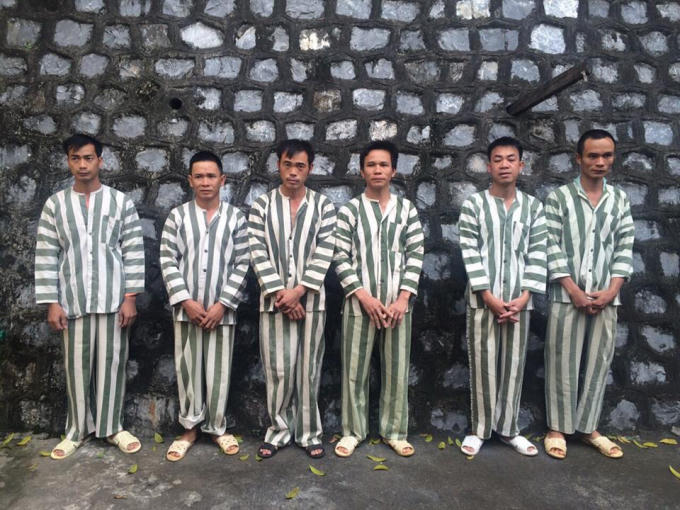 Các đối tượng bị lực lượng chức năng bắt giữ.