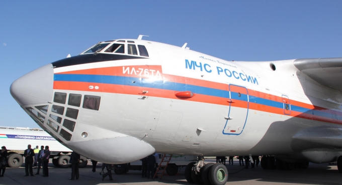 Máy bay vận tải quân sự IL-76. (Ảnh: Sputnik).