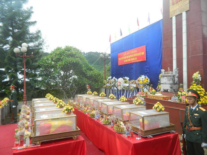 Buổi lễ truy điệu rất trang trọng và thiêng liêng.