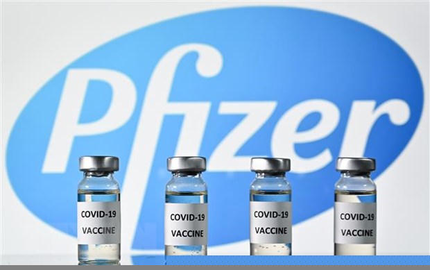 Vắcxin do hãng dược Pfizer nghiên cứu và sản xuất (Nguồn:TTXVN)