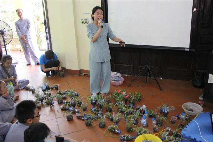 Hải Dương: Thanh thiếu ni&ecirc;n phật tử h&agrave;o hứng với chủ đề bảo vệ m&ocirc;i trường