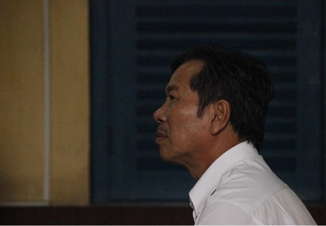 Bị cáo Lê Quang Dẫn tại tòa.