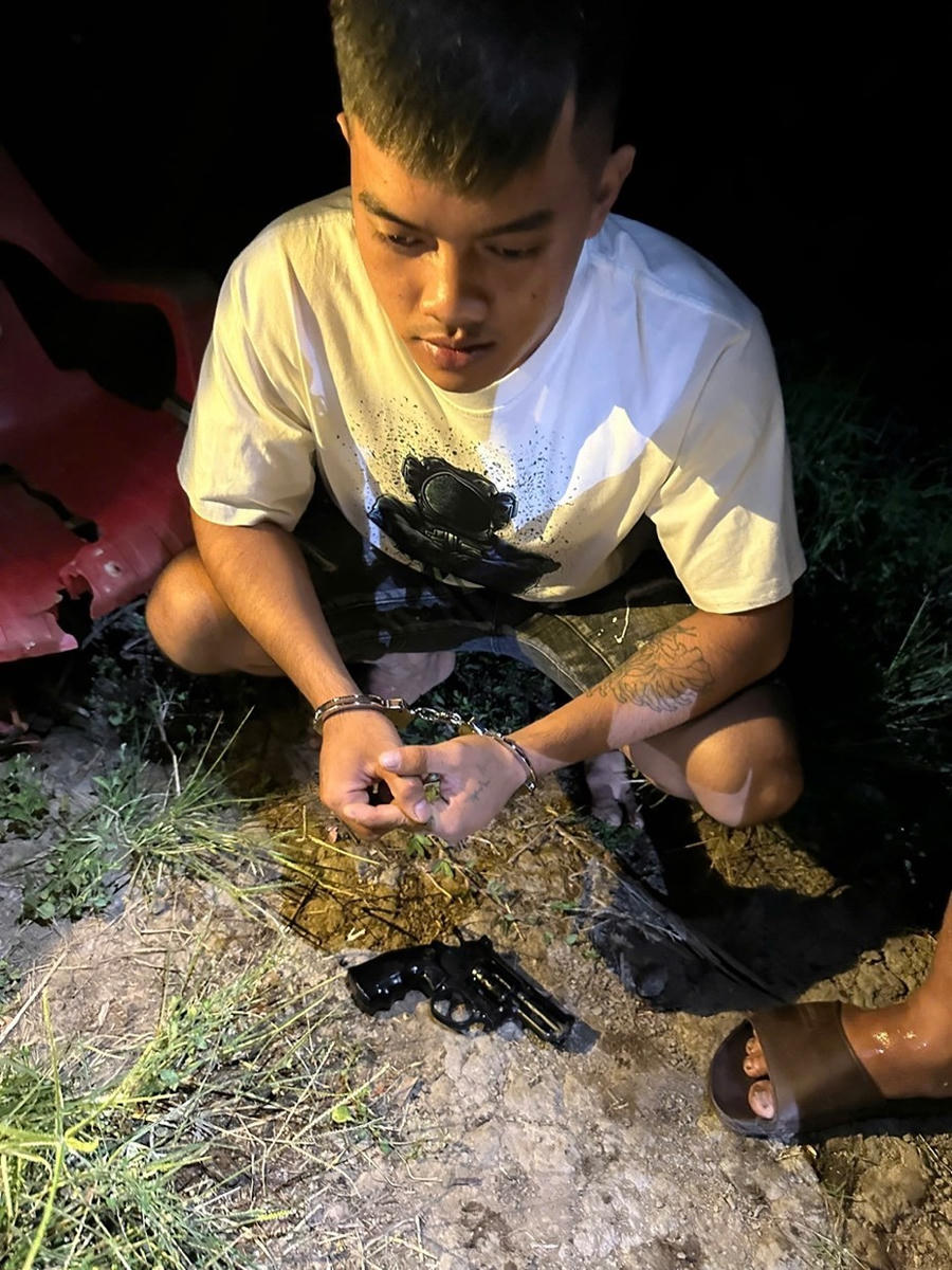 Đối tượng Ngô Văn Lộc cùng tang vật