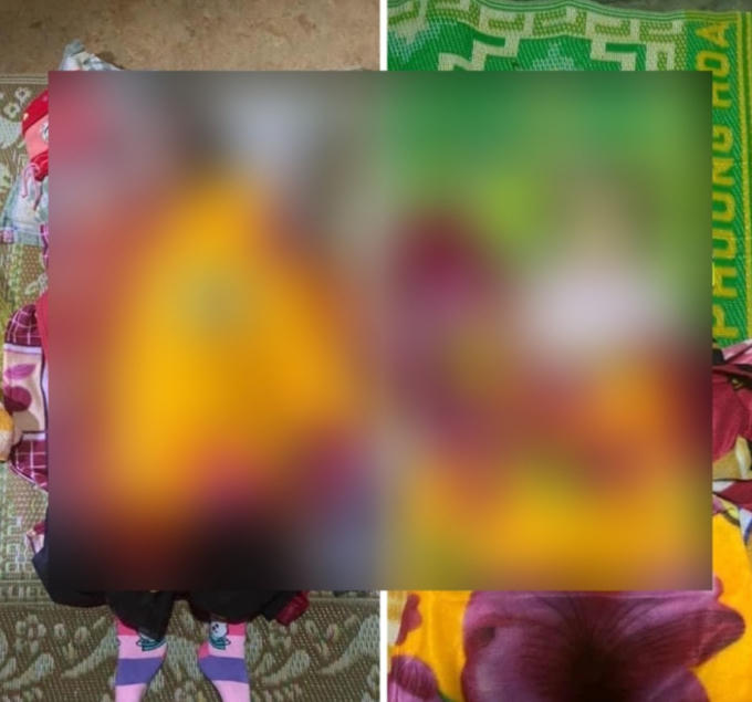 Thi thể cháu bé được phát hiện ở hồ nước gần nhà.